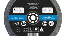 Disc abraziv pentru polizor de banc Guede 55513, O200x25x32 mm, granulatie K80