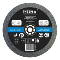 Disc abraziv pentru polizor de banc Guede 55531, O175x25x32 mm, granulatie K60 - 1