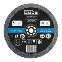 Disc abraziv pentru polizor de banc Guede 55533, O200x25x32 mm, granulatie K60 - 1