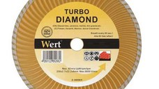 Disc diamantat turbo, taiere beton, ceramica, caramida Wert 2712-180, O180x22.2 mm