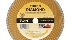 Disc diamantat turbo, taiere beton, ceramica, caramida Wert 2712-230, O230x22.2 mm