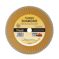 Disc diamantat turbo, taiere beton, ceramica, caramida Wert 2712-230, O230x22.2 mm - 1