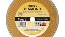 Disc diamantat turbo, taiere beton, ceramica, caramida Wert 2712-230, O230x22.2 mm