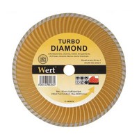 Disc diamantat turbo, taiere beton, piatra, granit Wert 2712-115, O115x22.2 mm - 1