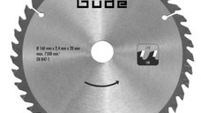Disc pentru fierastrau circular, taiere lemn Gude 58171, O160x20 mm, 24 dinti