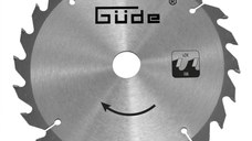 Disc pentru fierastrau circular, taiere lemn Gude 58237, O150x10 mm, 24 dinti