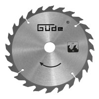Disc pentru fierastrau circular, taiere lemn Gude 58237, O150x10 mm, 24 dinti - 1