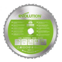 Disc pentru fierastrau circular, taiere multifunctionala Evolution FURYBLADE255MULTI-3185, O255 x 25.4 mm, 24 dinti - 1