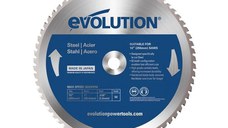 Disc pentru fierastrau circular, taiere otel Evolution M255TCT-52MS-1396, O255 x 25.4 mm, 52 dinti