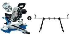 Fierastrau circular de masa cu laser HM254 Scheppach 5901216901, 2000 W, O255 mm + Stand Troy 90012
