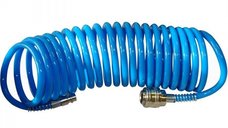 Furtun aer comprimat spiralat Gude 41400, 5 m, 5 mm