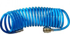 Furtun aer comprimat spiralat Gude 41400, 5 m, 5 mm