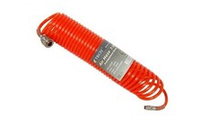 Furtun aer comprimat spiralat Troy 18615, 15 m, 5 mm