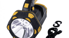 Lanterna LED Troy 28057 Reincarcabila, 3.7 V cu Maner Rotativ