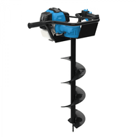 Motoburghiu cu 3 burghie GE 2200 Gude 94139, 3 Cp, O100-200 mm - 1