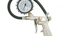 Pistol pentru umflarea anvelopelor cu manometru Troy 18604, 10 bari