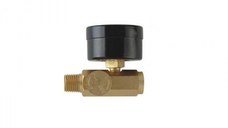 Regulator de debit cu manometru Troy 2011, 0-11 bari, 1 4