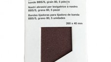 Set 5 benzi abrazive Proxxon 28922 pentru BBS S, 260x40 mm, granulatie 80