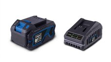 Set acumulator si incarcator Scheppach SBSK4.0 20 V, 4 Ah, 2.4 A
