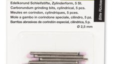 Set biaxuri din corindon de forma cilindrica Micromot Proxxon 28774, O2.5 mm, 5 bucati