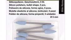 Set biaxuri din silicon de forma conica Micromot Proxxon 28288, O5 mm, 5 bucati