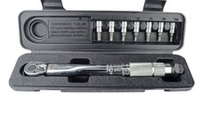 Set cheie dinamometrica si capete tubulare cu bit Mannesmann 18314, 1 4  , 5-25 Nm, 8 piese