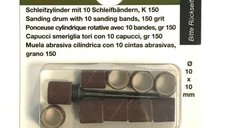 Set cilindri de slefuire Proxxon 28980,  O10 mm, granulatie K150, 11 piese