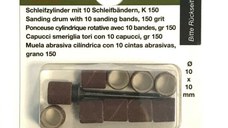 Set cilindri de slefuire Proxxon 28980,  O10 mm, granulatie K150, 11 piese