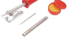 Set ciocan de lipit si accesorii Mannesmann 49116, 30 W, 5 piese