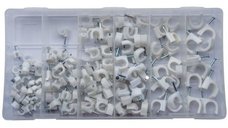 Set cleme cu cui pentru cabluri Vintec 74511, O5-12 mm, 130 piese