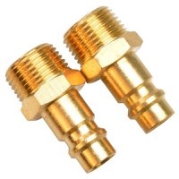 Set conectori aer comprimat cu filet exterior AG Gude 41026, 3 8  , 2 bucati - 1