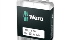 Set de biti Pozidrive 855 1 Z Wera 05072404001, PZ2x25 mm