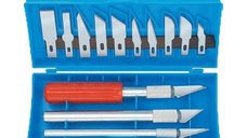 Set de cuttere tip hobby Mannesmann 692-16, 16 piese