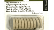 Set de Discuri din Pasla Proxxon 28798 pentru Lustruire Metalica, 11 Piese, O22 mm