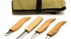 Set de sculptura in lemn BeaverCraft S07, 4 piese