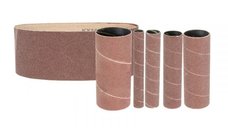 Set de slefuire cu banda si cilindri pentru masina GSBSM 450 Gude 38364, K80, 6 piese