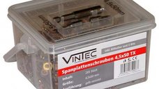Set de suruburi Torx Vintec 75006, O4.5x50 mm, 265 piese pentru lemn