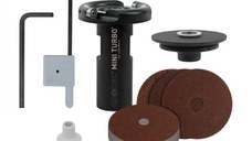 Set disc sculptura in lemn pentru polizor unghiular + accesorii Mini Turbo Arbortech MIN.FG.510.60, 18 piese