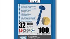 Set holtsuruburi pentru gauri in lemn Kreg SML-C125B-100-INT, O8x32 mm, 100 bucati