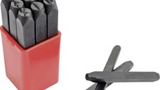 Set poansoane de marcat cifre Mannesmann 245-04, 4 mm, 9 piese