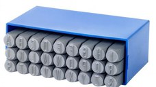 Set poansoane de marcat litere Gravurem 01106000, 6 mm, 27 piese