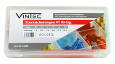 Set sigurante auto plate Vintec 74502, 93 piese