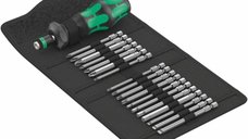 Set surubelnita si biti Kraftform Kompakt Turbo 1 de la Wera - 19 piese