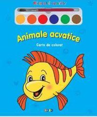 Animale acvatice - Miracolul culorilor - Carte de colorat - 1