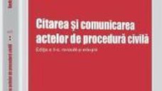 Citarea Si Comunicarea Actelor De Procedura Civila Ed Ii - Andreea Tabacu