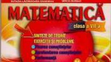 Matematica Cls 7 - Sinteze De Teorie. Exercitii Si Probleme - Stefan Samarandache