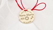 Banut Botez Personalizat - Argint 925 cu Placare de Aur Galben 18K