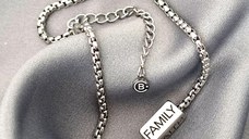 Bratara barbateasca Legamant - Lant & Bara personalizata - Otel Inoxidabil 316L