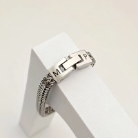 Bratara barbateasca Nexus - Lant gros dublu & inchidere click - Otel Inoxidabil 316L - 1