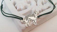 Bratara Barzoi din Argint 925 cu snur ajustabil